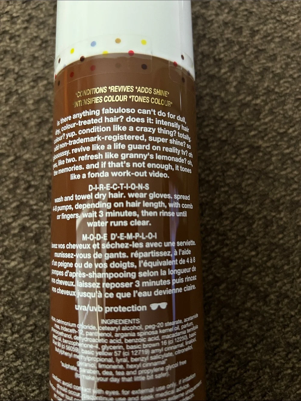 New Evo Fabuloso Chestnut Brunette Color Intensifying Toning Conditioner 8.5 oz